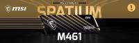 MSI 1TB SPATIUM M461 NVME M.2 SSD R:5000 W:3200,PCIe 4.0,3D NAND,Gen4